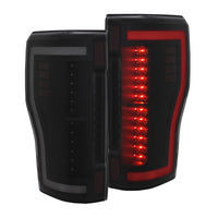 ANZO 2017+ Ford F-250 LED Taillights - Black/Smoke - Burkken Auto Parts