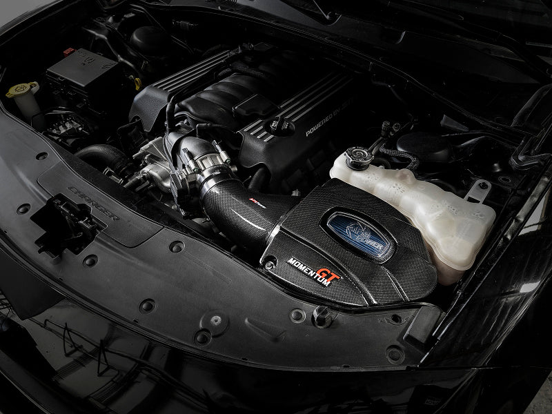 aFe Momentum Black Series Carbon Fiber Pro 5R Air Intake System 11-19 Dodge Charger SRT8 6.4L - Burkken Auto Parts