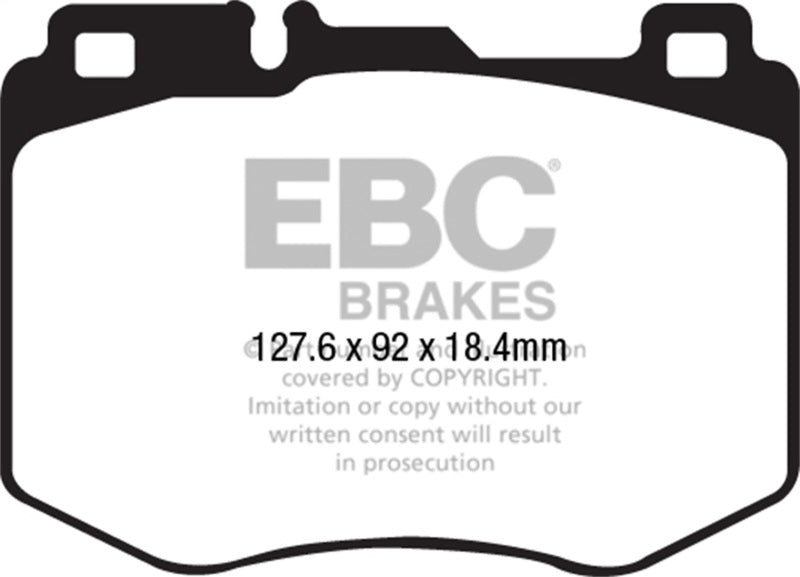 EBC 15-16 Mercedes-Benz C400 (W205) 3.0 Twin Turbo 4-Matic Greenstuff Front Brake Pads - Burkken Auto Parts