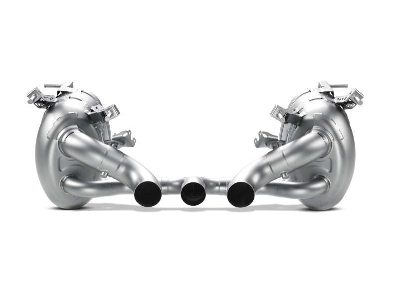 Akrapovic 10-15 Ferrari 458 Italia/458 Spyder Slip-On Line (Titanium) w/ Carbon Tips - Burkken Auto Parts