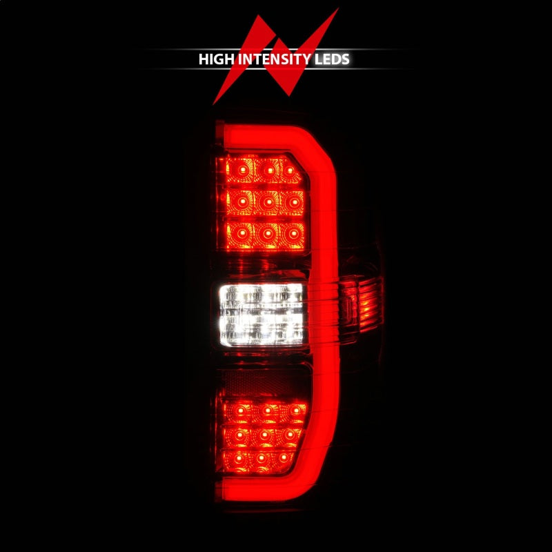 ANZO 14-18 GMC Sierra 1500 LED Taillights Red/Clear - Burkken Auto Parts