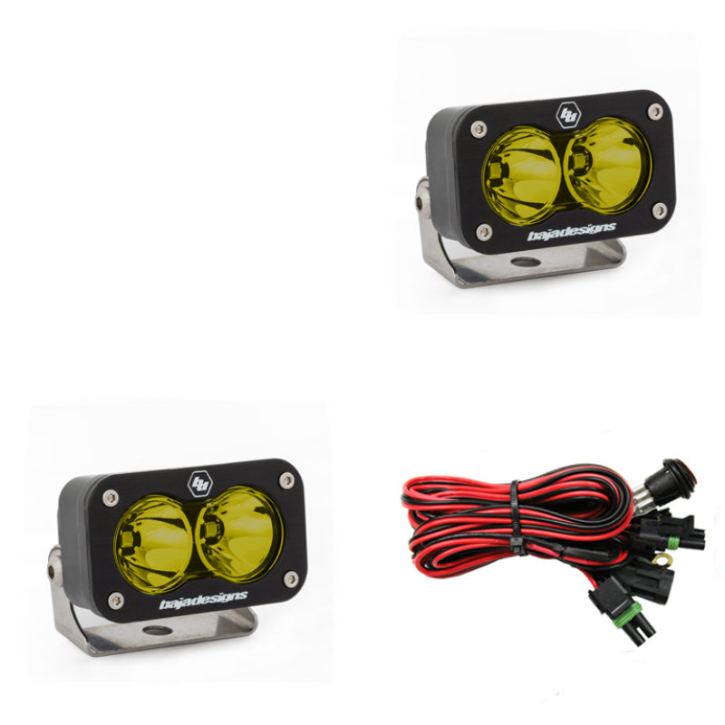 Baja Designs S2 Sport Spot Pattern LED Work Light - Amber - Burkken Auto Parts