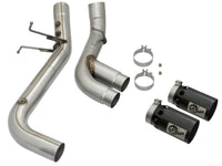 aFe Victory Series 4in 409-SS DPF-Back Exhaust w/ Dual Black Tips 2017 GM Duramax V8-6.6L(td) L5P - Burkken Auto Parts