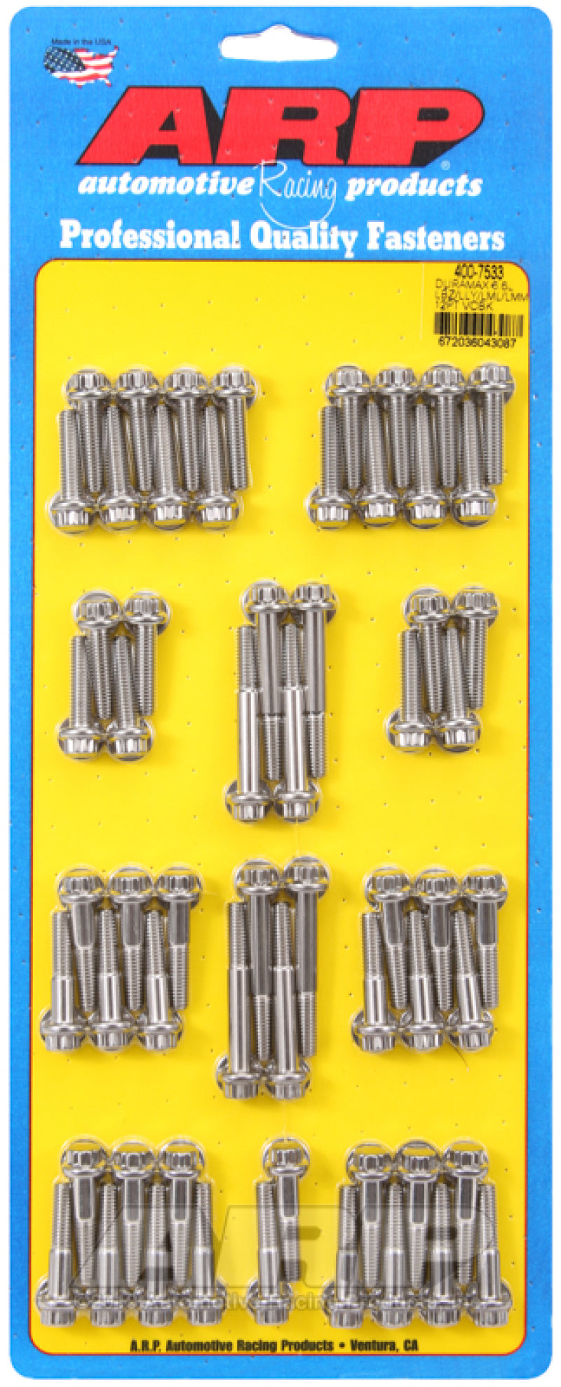 ARP Duramax 6.6L LBZ/LLY/LML/LMM 12pt Valve Cover Bolt Kit - Burkken Auto Parts