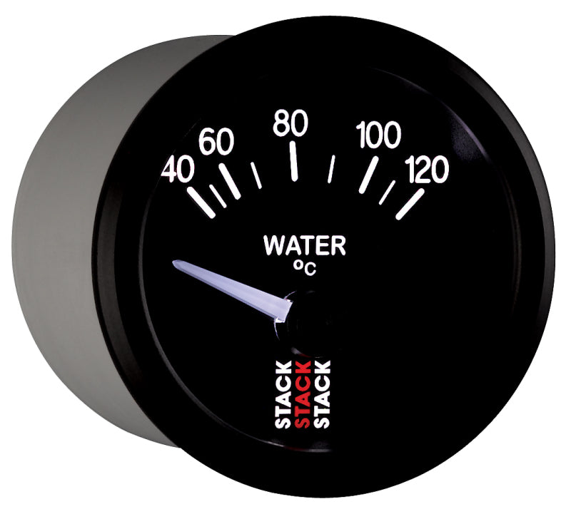 Autometer 52mm Stack Instruments 40-120 Degree C Electric Water Temperature Gauge - Black - Burkken Auto Parts
