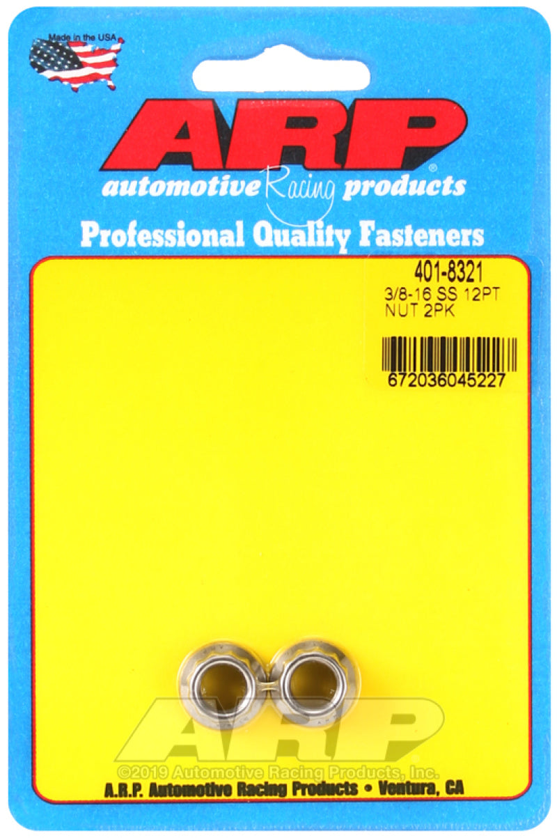 ARP 3/8-16 SS 12pt Nut Kit - Burkken Auto Parts