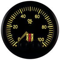 Autometer Stack Instruments Pro Control 52mm 0-100 PSI Oil Pressure Gauge - Black (1/8in NPTF Male) - Burkken Auto Parts