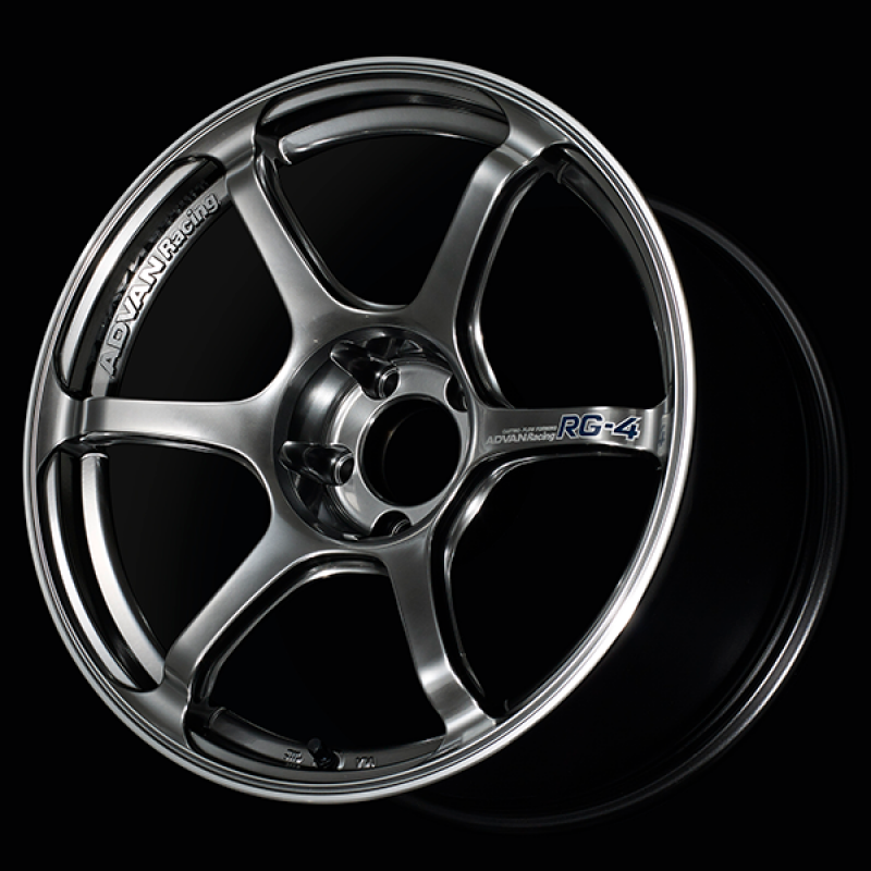 Advan RG-4 17x7.5 / +38 Offset / 4x100 / 63mm Bore / Racing Hyper Black and Ring - Burkken Auto Parts