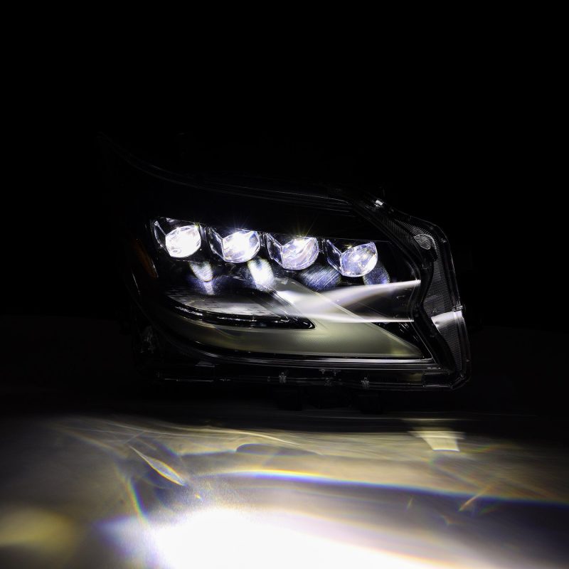 AlphaRex 14-19 Lexus GX460 (Non-AFS) NOVA LED Proj Headlights Alpha Black w/Activ Light/Seq Signal - Burkken Auto Parts