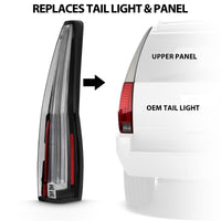 ANZO 2007-2014 Cadillac Escalade Led Taillights Red/Clear - Burkken Auto Parts