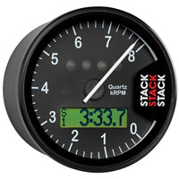 Autometer Stack Display Tachometer 0-8K RPM - Black - Burkken Auto Parts