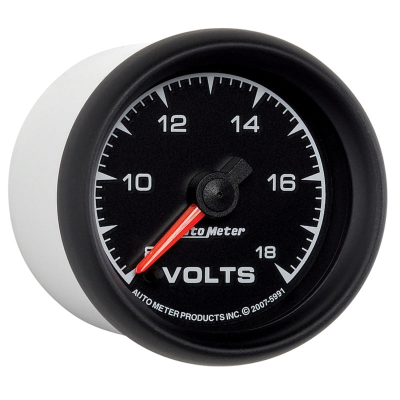 Autometer ES 2-1/16in 18V Digital Stepper Motor Voltmeter - Burkken Auto Parts