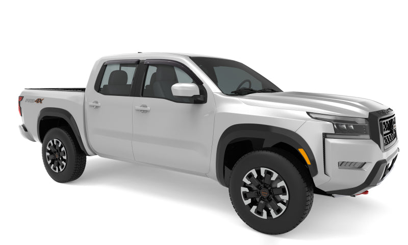 AVS 2022 Nissan Frontier (Crewcab Pickup) Ventvisor Outside Mount Window Deflectors 4pc - Smoke - Burkken Auto Parts