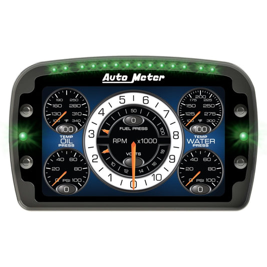 Autometer Racing Instrument Display Color LCD Including Shift and Alarm Lights Datalogging CD7 - Burkken Auto Parts