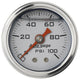 Autometer AutoGage 1.5in Liquid Filled Mechanical 0-100 PSI Fuel Pressure Gauge - Silver - Burkken Auto Parts
