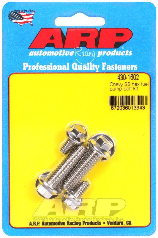 ARP Chevy SS Hex Fuel Pump Bolt Kit - Burkken Auto Parts