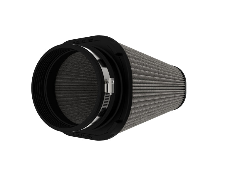 aFe Magnum FLOW Universal Pro DRY S Air Filter (7.5x5.5)in F (9.25x7.25)in B x (6x4)in T x 9in H - Burkken Auto Parts