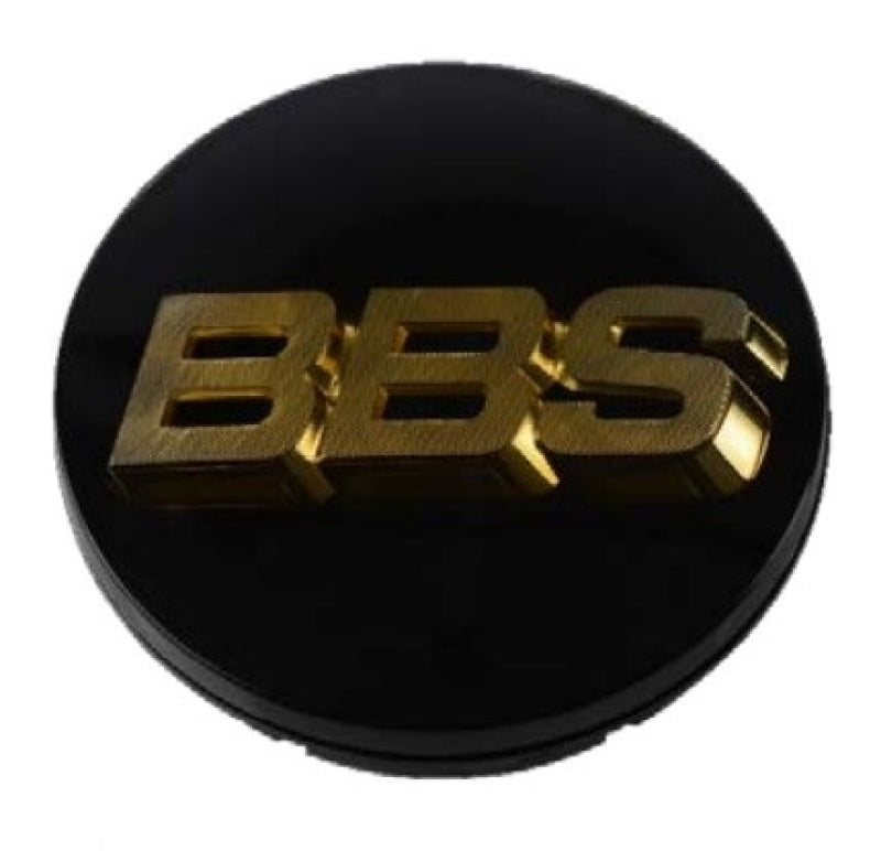 BBS Center Cap 70.6mm Black/Gold (3-tab) (56.24.080) - Burkken Auto Parts