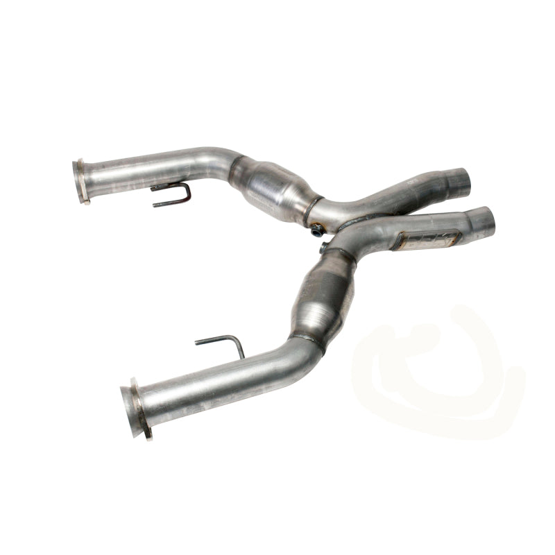 BBK 05-10 Mustang 4.6 Short Mid X Pipe With Catalytic Converters 2-3/4 For BBK Long Tube Headers - Burkken Auto Parts