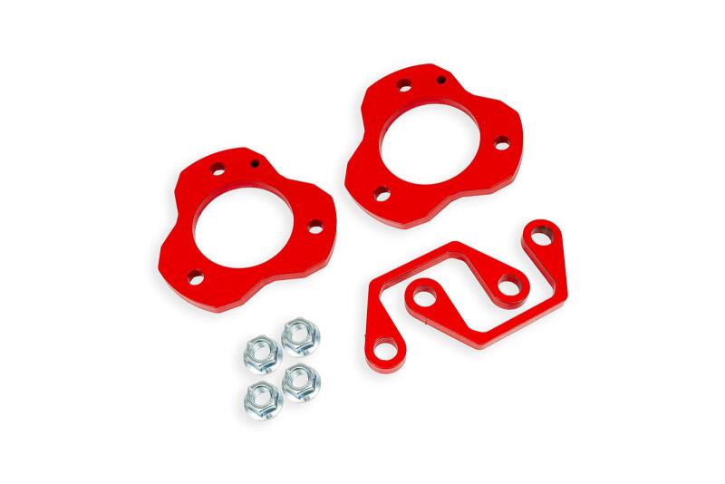 BMR 21-25 Ford Bronco (Exc. Bronco Sport) 1in Leveling Kit - Red - Burkken Auto Parts