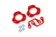 BMR 21-25 Ford Bronco (Exc. Bronco Sport) 1in Leveling Kit - Red - Burkken Auto Parts