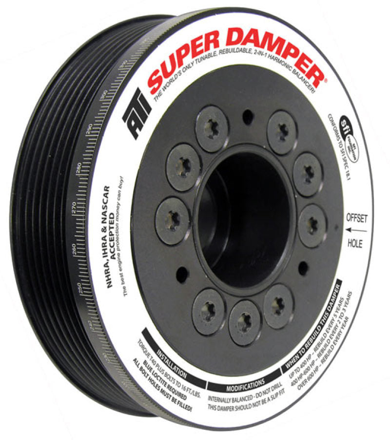 ATI Damper - 5.67in - Alum - 6 Grv - Toyota 2Zz-Ge - 1.8L - 4 Percent OD - 1Pc - Burkken Auto Parts