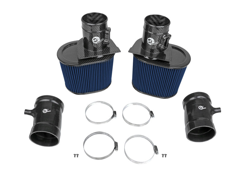 aFe 15-21 Lamborghini Huracan V10-5.2L Track Series Intake System w/ Pro 5R Filter - Burkken Auto Parts