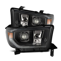 AlphaRex 07-13 Toyota Tundra/08-17 Toyota Sequoia G2 PRO-Series Projector Headlights Alpha-Black - Burkken Auto Parts