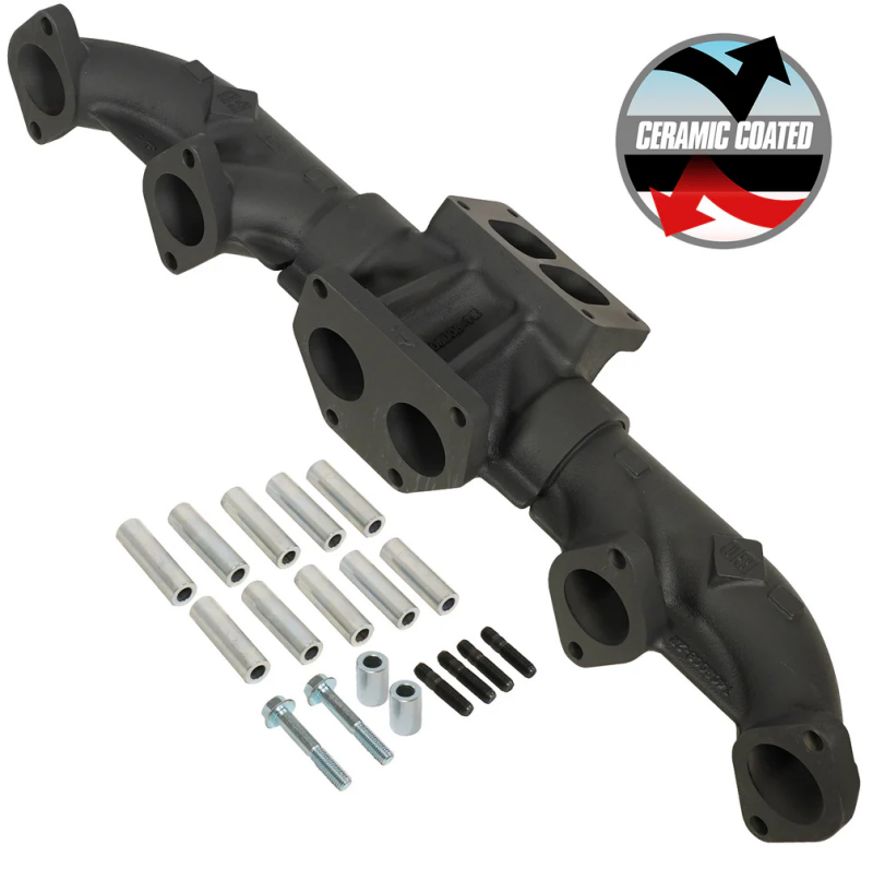 BD Diesel Pre-2002 ISX / Cummins Signature 600 ISX T6 Ceramic Coated Exhaust Manifold - Burkken Auto Parts
