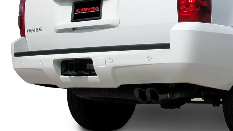 Corsa 2007-2008 Chevrolet Tahoe 5.3L V8 Black Sport Cat-Back Exhaust - Burkken Auto Parts