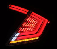 AlphaRex 16-21 Honda Civic Hatchback / Type-R FK8 Nova-Series LED Tail Lights (Pair) - Clear - Burkken Auto Parts