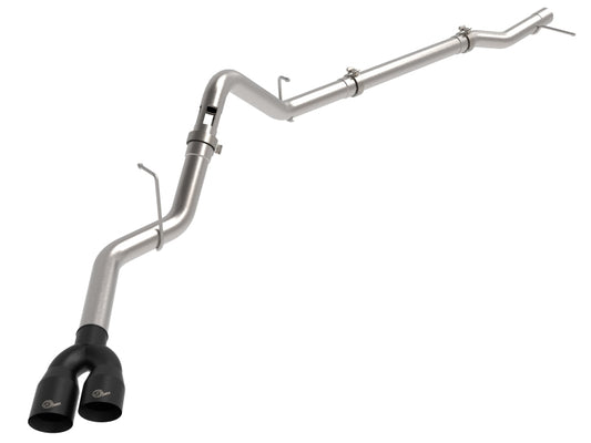 aFe Rebel XD Series 3 IN 304SS DPF-Back 23-24 GM Trucks L6-3.0L (td) LZ0- Dual Black Tip - Burkken Auto Parts