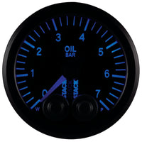 Autometer Stack 52mm 0-7 Bar M10 Male Pro-Control Oil Pressure Gauge - Black - Burkken Auto Parts