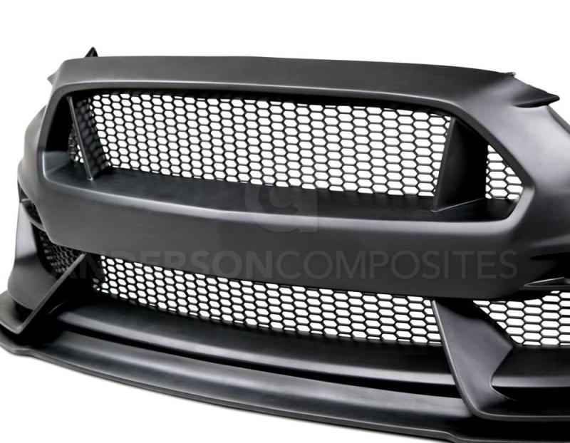 Anderson Composites 15-16 Ford Mustang GT350 Style Fiberglass Front Bumper w/ Front Lip - Burkken Auto Parts