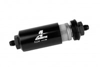 Aeromotive In-Line Filter - (AN-6 Male) 40 Micron Stainless Mesh Element Bright Dip Black Finish - Burkken Auto Parts