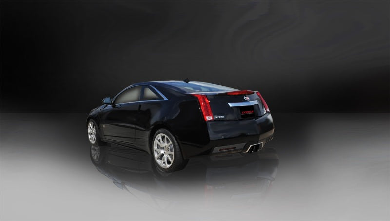 Corsa 2011-2015 Cadillac CTS Coupe V 6.2L V8 Black Sport Axle-Back Exhaust - Burkken Auto Parts