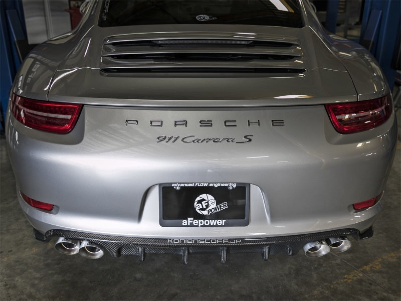 aFe MACH Force-Xp 304 SS OE Exhaust Tips Polished 12-16 Porsche 911 (C2S 991) H6 3.8L - Burkken Auto Parts