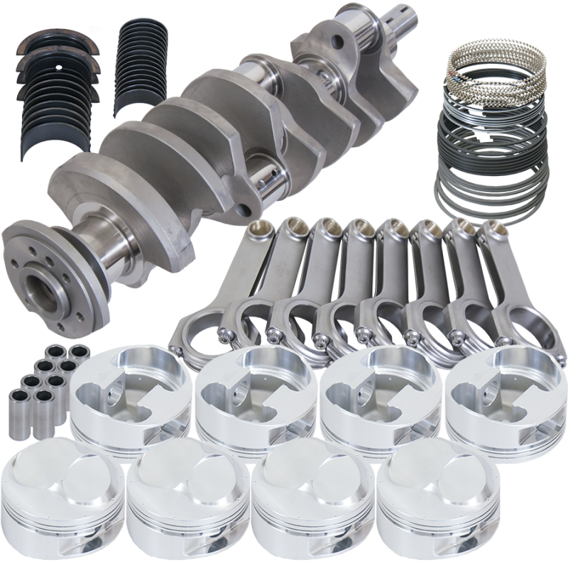Eagle Chevy 502 4.250in Counterweight Crank 6.535in H-Beam 46cc 4.625in Pistons Rotating Assembly - Burkken Auto Parts