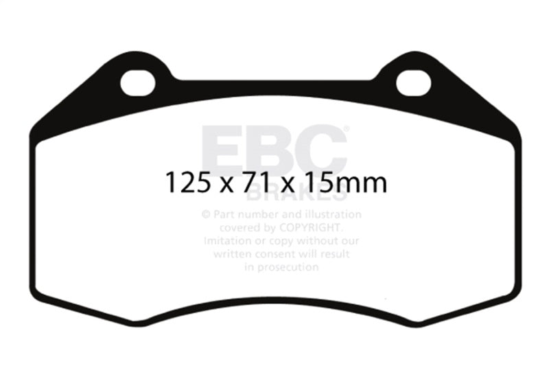 EBC 07-08 Chevrolet Cobalt 2.0 Supercharged (SS) Redstuff Front Brake Pads - Burkken Auto Parts