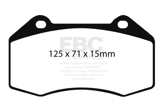 EBC 07-08 Chevrolet Cobalt 2.0 Supercharged (SS) Redstuff Front Brake Pads - Burkken Auto Parts