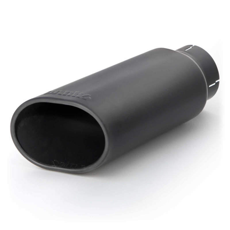 Banks Power Tailpipe Tip Kit - SS Obround Slash Cut - Black - 3.5in Tube - 4.38in X 5.25in X 13.38in - Burkken Auto Parts