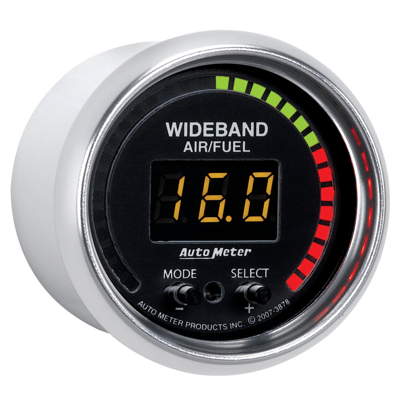 Autometer GS 52mm AFR or LAMBDA Digital Wideband Air/Fuel Ratio PRO Wideband A/F Kit - Burkken Auto Parts