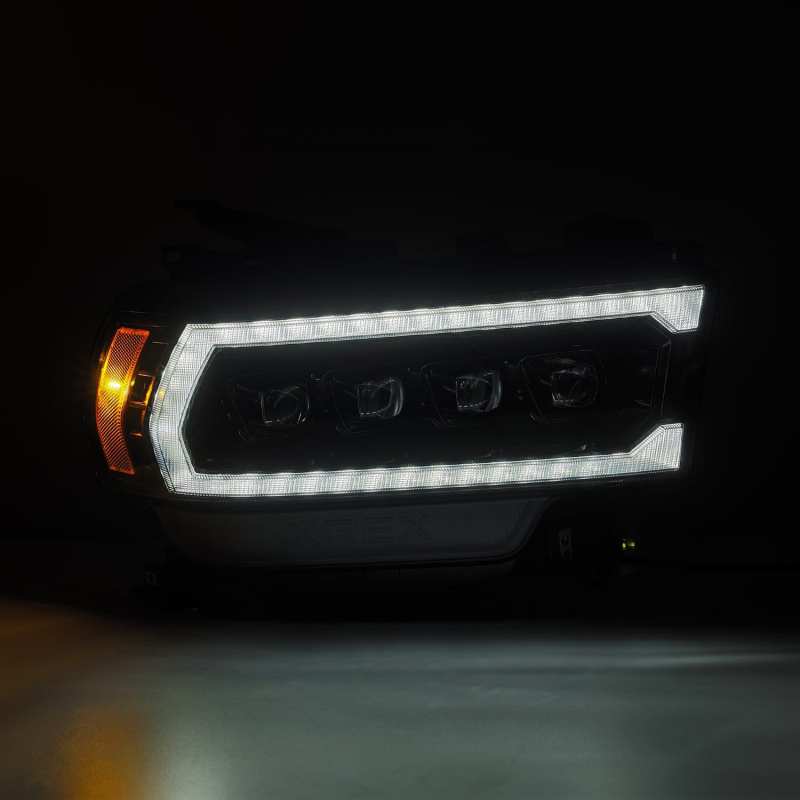 AlphaRex 19-21 Ram 2500 NOVA LED Proj Headlights Plank Style Alpha Blk w/Activ Light/Seq Signal/DRL - Burkken Auto Parts