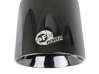 aFe MACH Force-Xp 409 SS Clamp-On Exhaust Tip 2.5in. Inlet / 4.5in. Outlet / 9in. L - Black - Burkken Auto Parts