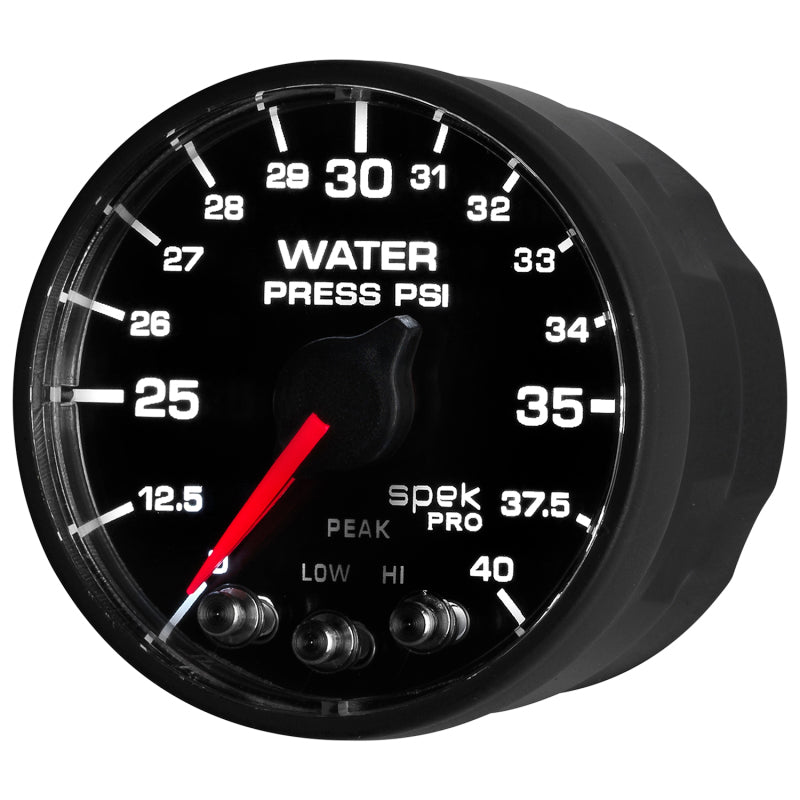 Autometer Spek-Pro - Nascar 2-1/16in Water Press 0- 40 psi Bfb - Burkken Auto Parts