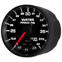 Autometer Spek-Pro - Nascar 2-1/16in Water Press 0- 40 psi Bfb - Burkken Auto Parts