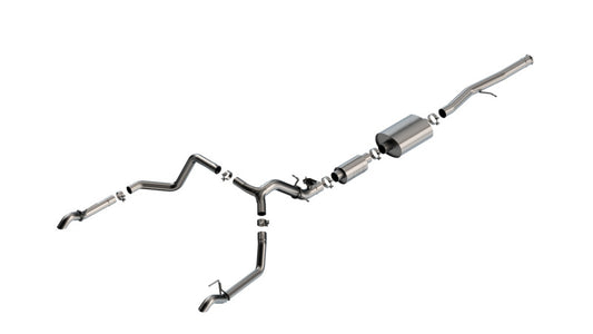 Borla 2024 Chevrolet/GMC 1500 ZR2 & AT4X 6.2L V8 4WD 4DR S-TYPE Catback Exhaust w/ Turndown Tips - Burkken Auto Parts