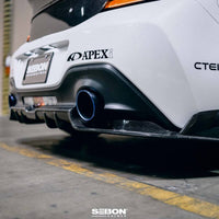 Seibon 2022+ Toyota GR86/Subaru BRZ Carbon Fiber Rear Diffuser Cover - Burkken Auto Parts
