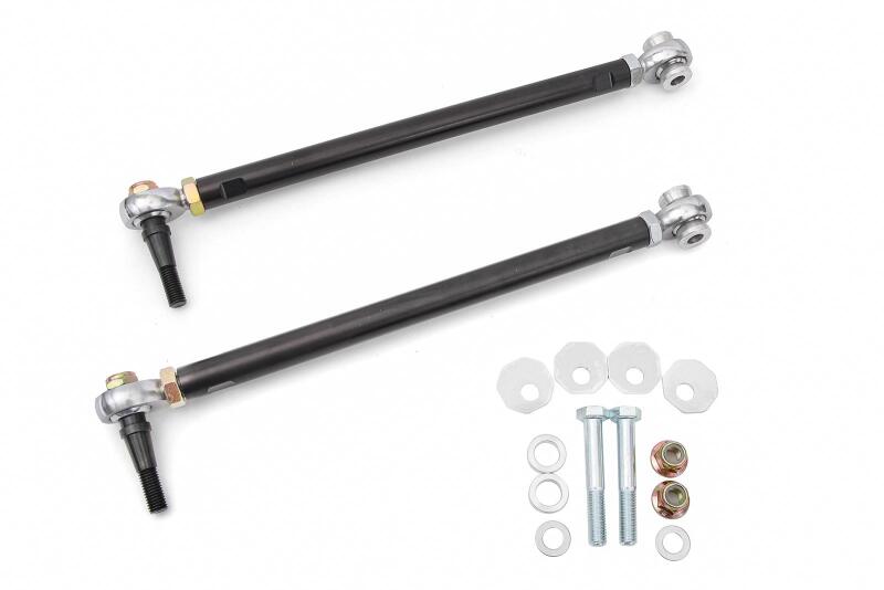 BMR 14-19 Chevrolet Corvette Toe Rods For 15in Conversion Kit - Black Anodized - Burkken Auto Parts
