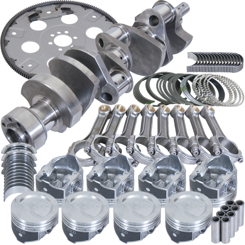 Eagle Chevy LT1350 1Pc 3.750in Crank 5.700in I-Beam Rods 4.000in Pistons 168 Tooth FP Bal Assembly - Burkken Auto Parts